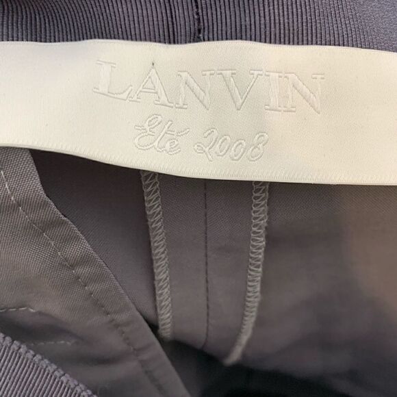 LANVIN Gray Ankle Trouser Pants - Picture 3 of 5
